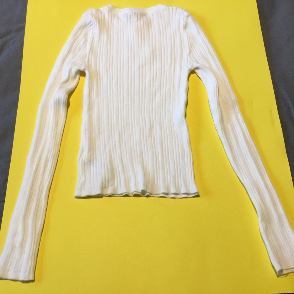 NWT Forever 21  Woman’s Small Cream ribbed sweater
